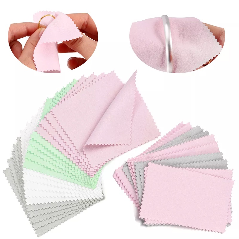 Set 10 Khăn Lau Kính/Kính/Điện Thoại Hai Mặt Bằng Vải Lông Cừu