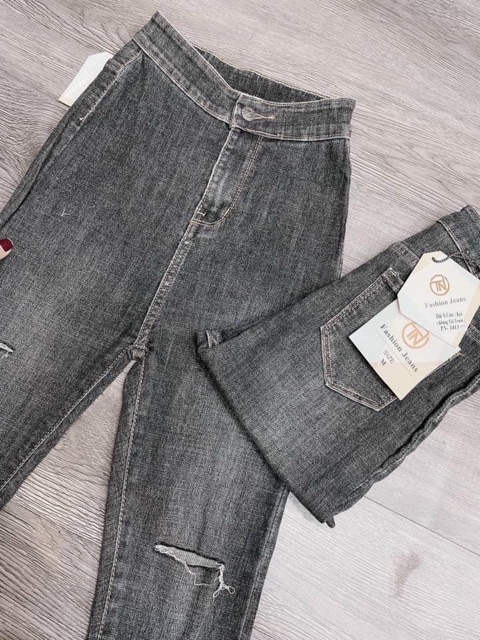 Quần jeans ôm body lưng siêu cao rách ngang đùi mã 351,352,353, 268 - JZ0T | BigBuy360 - bigbuy360.vn