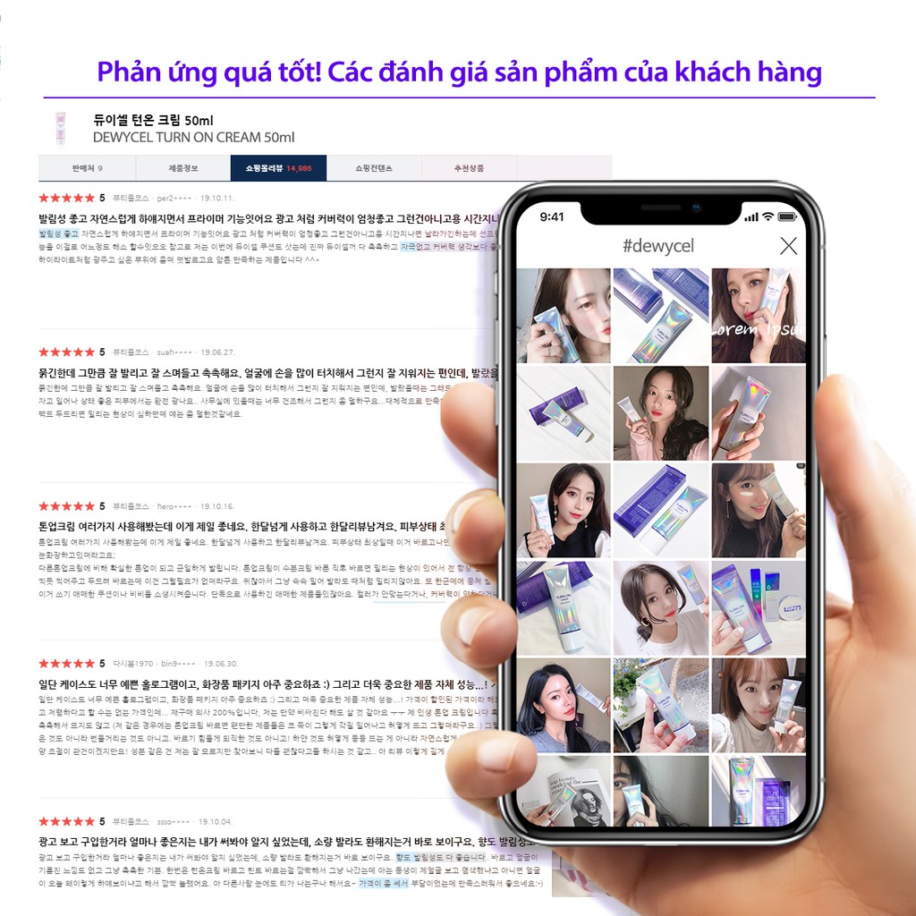 Dewycel turn on cream Kem làm trắng da 50ml