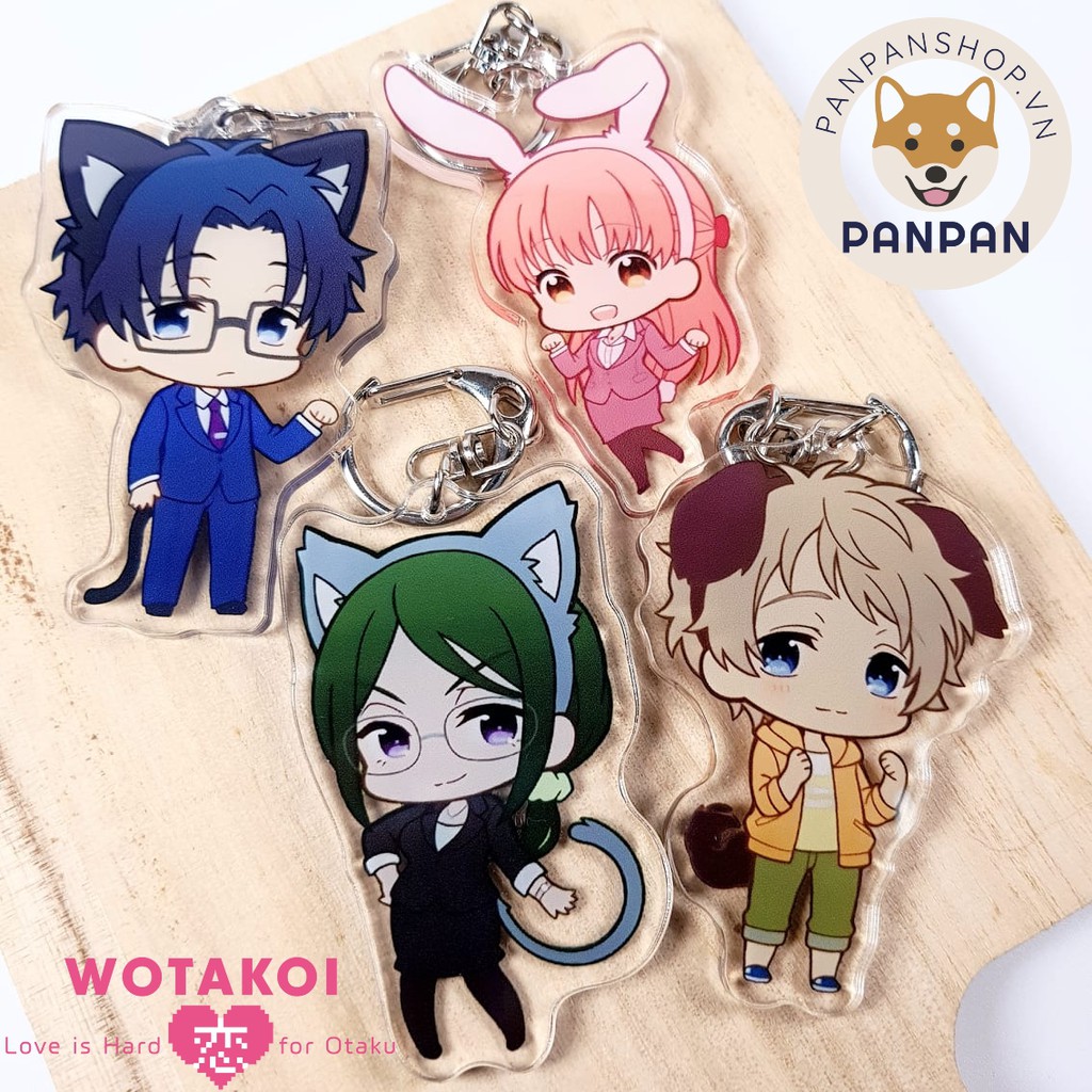 Móc khóa DELUXE Wotakoi: Love Is Hard for Otaku (Chuyện tình về dân otaku) - 2 lớp Acrylic