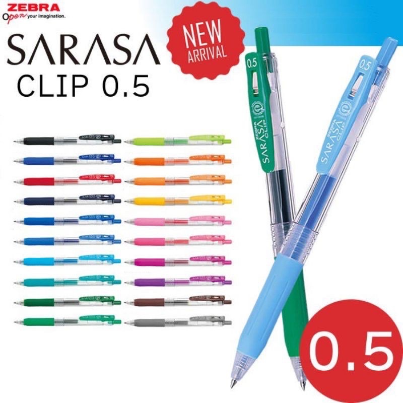 Bút bi gel Zebra Sarasa Clip 0.5mm (made in Japan)