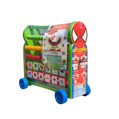 Kệ Học Chữ, Số Đa Năng Hình Người Nhện Hàng VIJAGO Nhựa An Toàn Giúp Bé Học Tập Dễ Dàng
