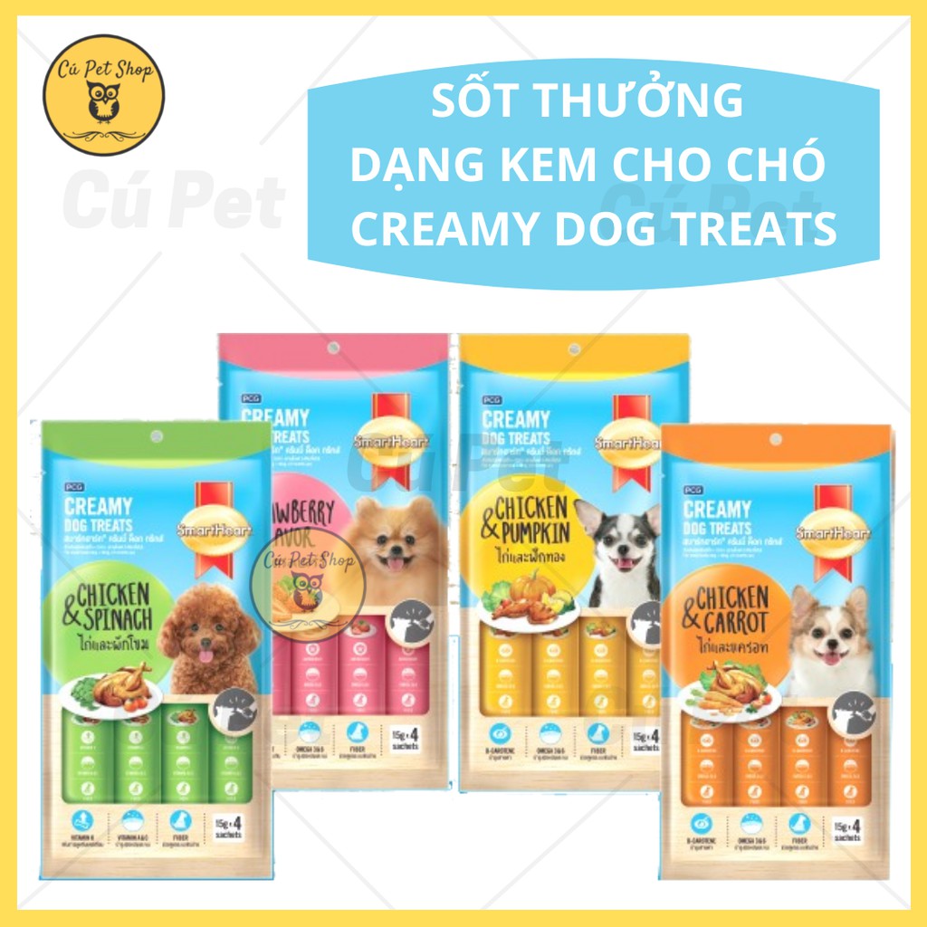 Súp thưởng cho chó Smart Heart,bánh thưởng dạng kem cho chó