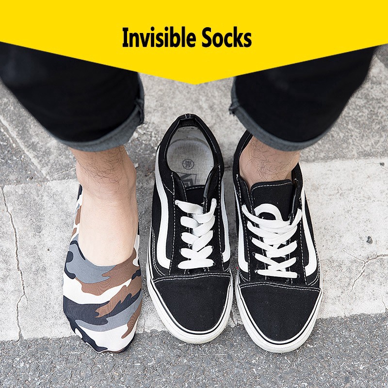 1 Đôi Tất Ngắn Mỏng Chống Trượt Thời Trang Cho Nam