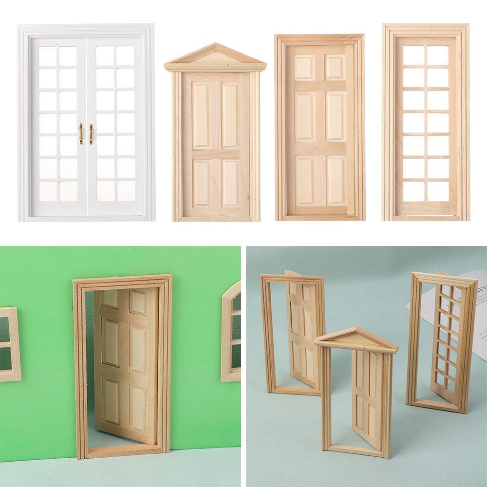 Khung Gỗ 4 Kiểu Tự Trang Trí Nội Thất Cho Nhà Búp Bê Tỉ Lệ 1 / 12