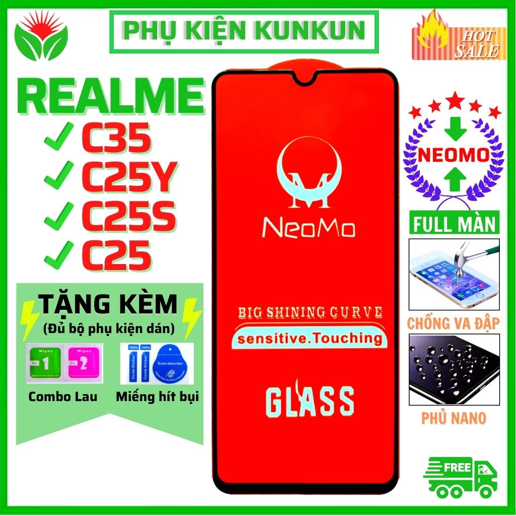 Kính cường lực realme C35 C25 C25s C25y - Miếng dán Full màn hình NeoMo - Độ trong suốt cực cao cho điện thoại
