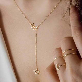 Vòng cổ nhiều lớp mặt trăng và sao
