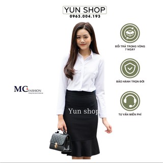 Chân Váy Nữ, Chân váy Công Sở Kiểu Dáng Đuôi Cá  - MC Fashion CV0391 Màu Đen