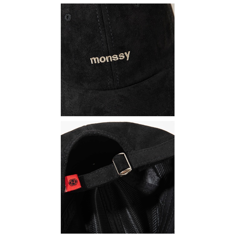 Mũ Lưỡi Trai Da Lộn Mềm Thêu Chữ Phong Cách Hàn Quốc