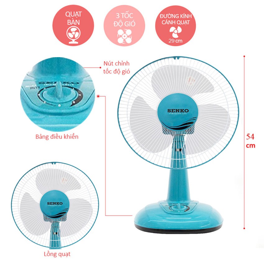 Quạt bàn senko B1213