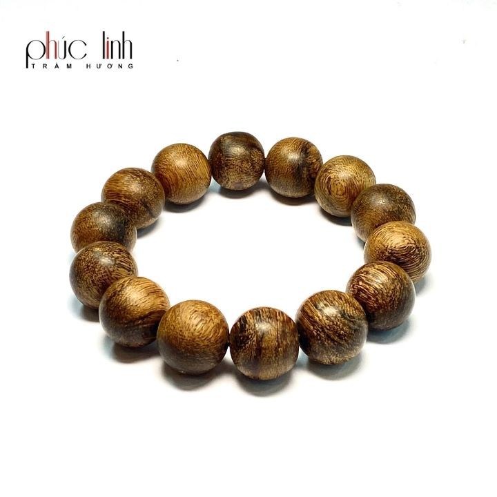 Vòng TAy Trầm Cao Cấp Indo Đen Quằn 16 ly PHÚC LINH
