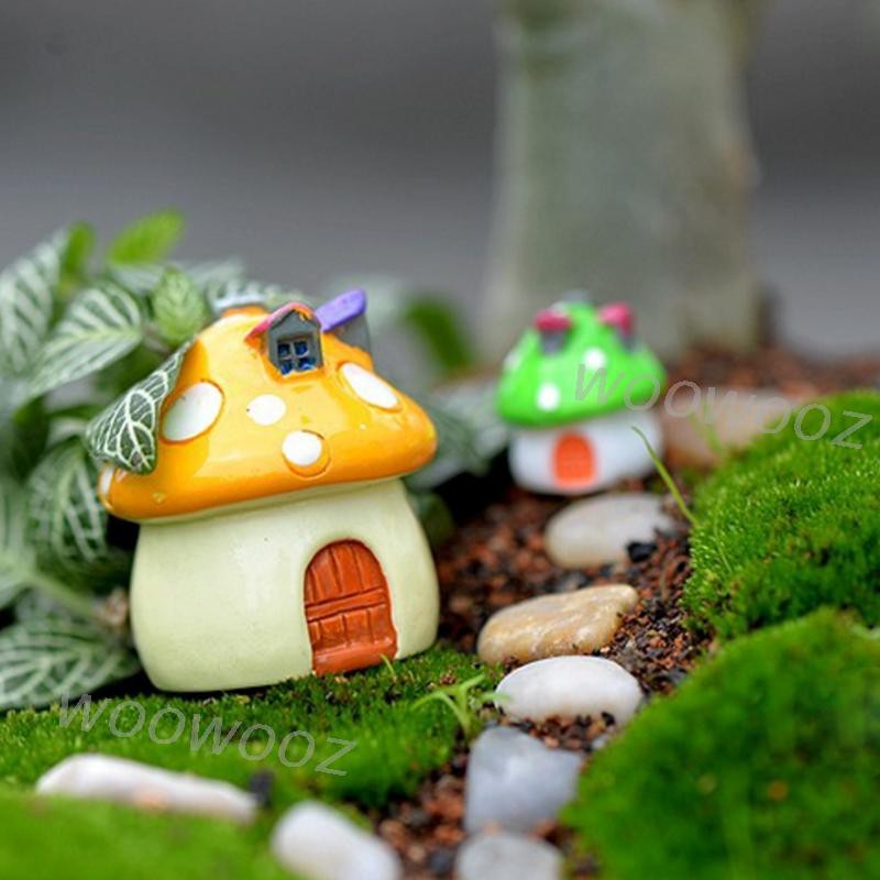 Ngôi nhà nấm mini dùng cho trang trí sân vườn