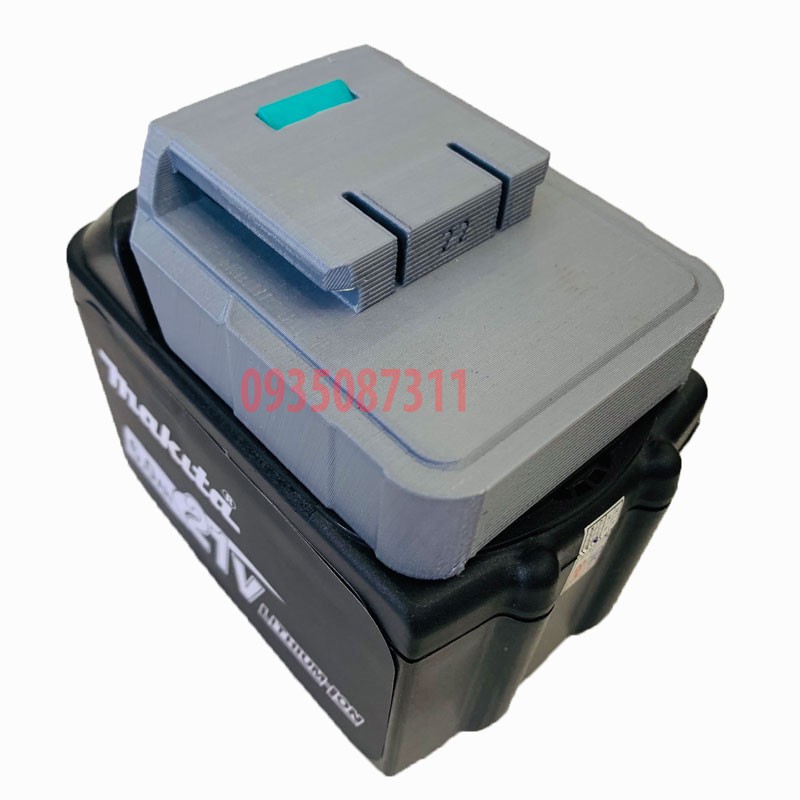 Ngàm Đế Chuyển Chân Pin MAKITA Sang Chân Pin Các Dòng Máy 18mm 22mm 24mm