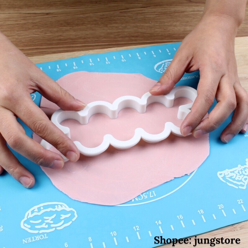 Bộ 3 Khuôn Bánh Bao Tạo Hình Hoa Hồng, khuôn hoa fondant trang trí bánh kem M208