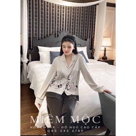 PYJAMA LỤA CLC HOẠ TIẾT CAO CẤP MÃ 2022-99