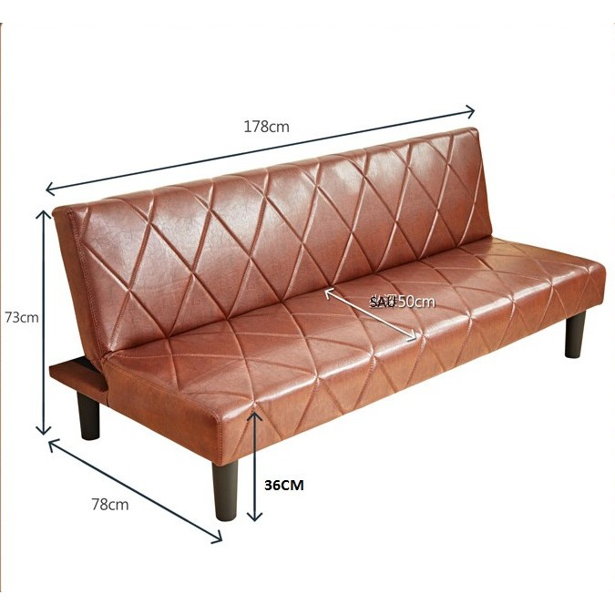 Sofa Giường Sofa đa năng BNS2018D-Nâu 178*88*36cm