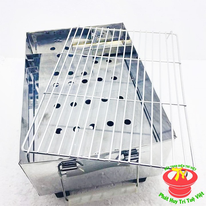 Bếp nướng than hoa inox có quạt gió Trí Việt