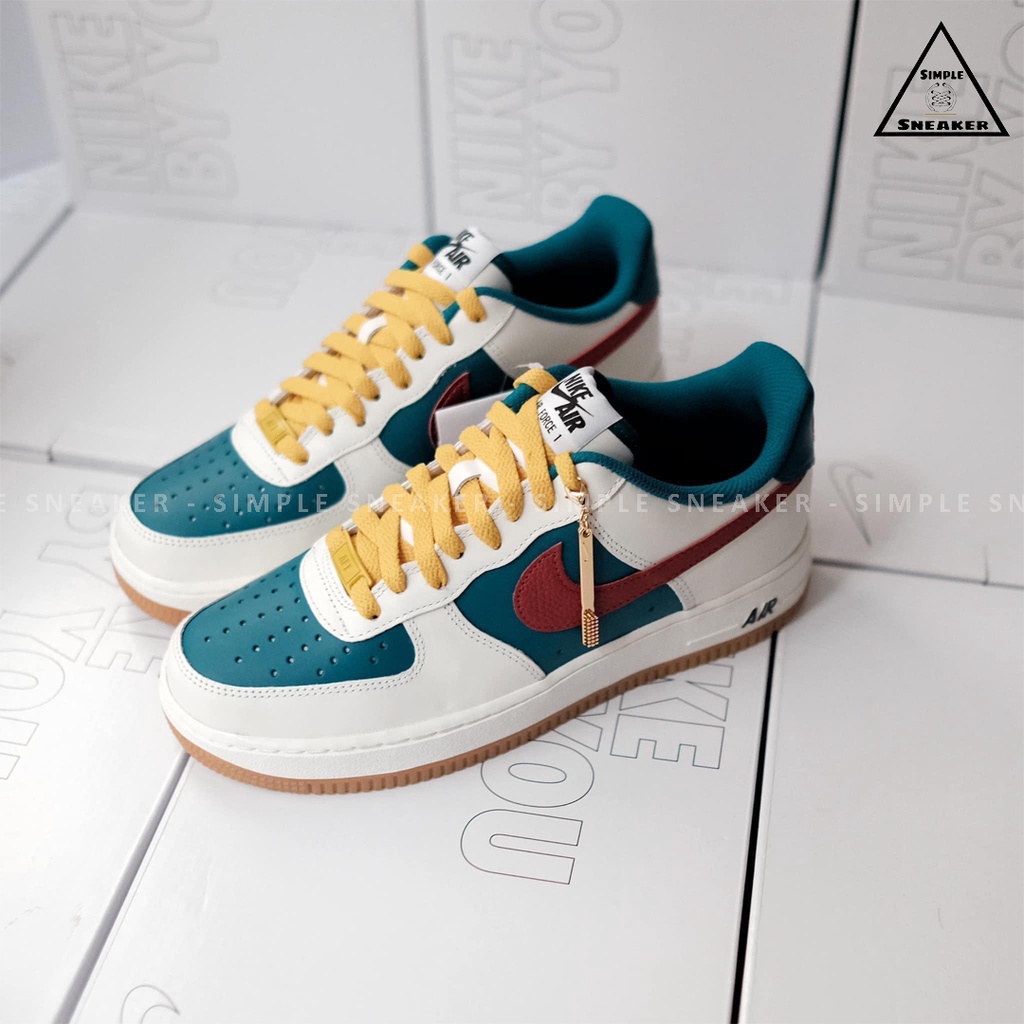 Giày Nike Air Force 1 Gucci Chính Hãng 💙SIMPLE SNEAKER💙 Nike AF1 Custom By You Giày Thể Thao Nike Nam Nữ Auth Fullbox