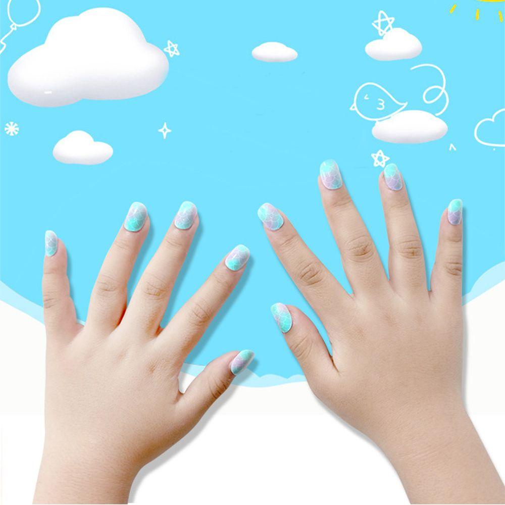 Hộp 24 Móng Tay Giả Che Phủ Toàn Diện Tháo Rời Được Cho Bé