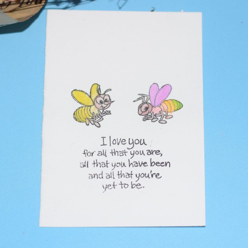 Con Dấu Silicone Trong Suốt Hình Côn Trùng Độc Đáo Tiện Dụng