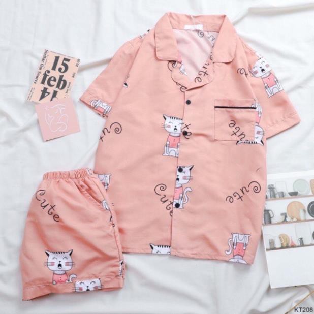 [RẺ VÔ ĐỊCH] Bộ Pijama Đùi Cộc Kate Thái Form 40-60kg