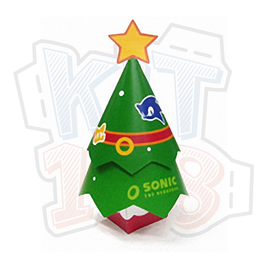 Mô hình giấy Giáng Sinh Christmas Noel Sonic the Hedgehog Official Christmas Tree