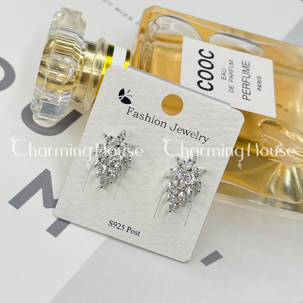 Bông tai tròn bạc nữ Khuyên tai tròn trơn Basic nhiều kích cỡ bạc 925