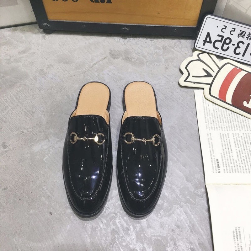 Giầy sục da bóng trơn cho nam nữ