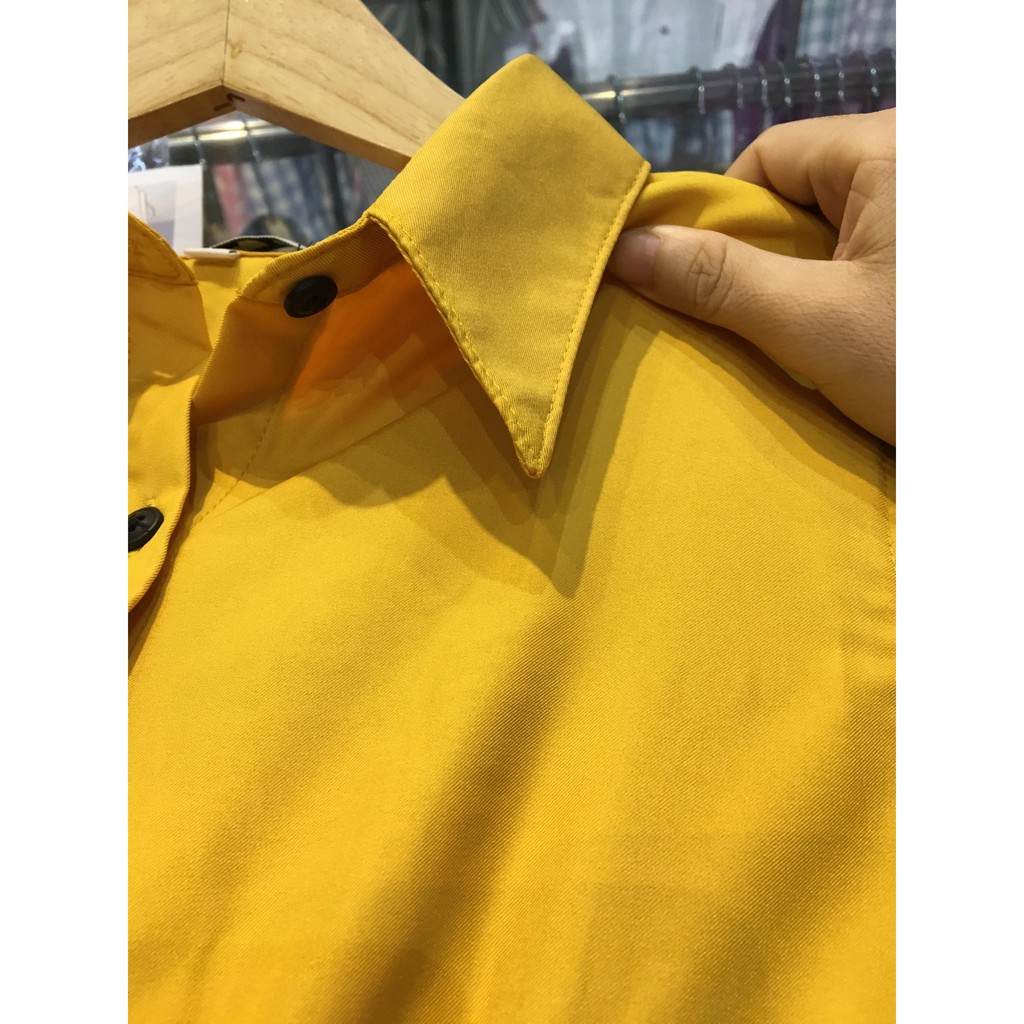 Set Sơ Mi Váy Đôi FIGTREE Màu Vàng Sang Chảnh