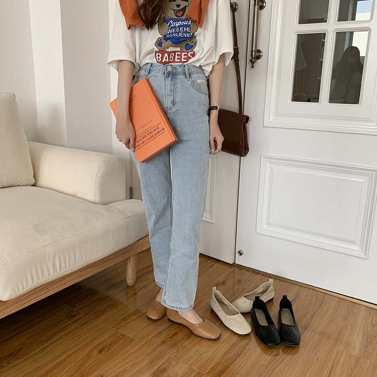 Giày Đế bệt Búp bê nữ Mũi tròn Da mềm Thời trang Giày lười nữ Cao cấp Kiểu dáng đơn giản | BigBuy360 - bigbuy360.vn