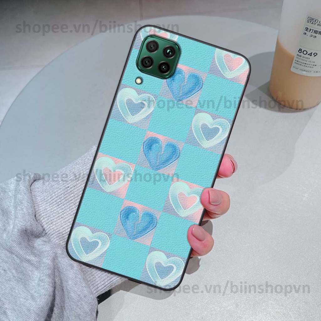 Ốp Huawei Nova 7i caro trái tim nhiều màu sắc, đầy cá tính, khẳng định phong cách