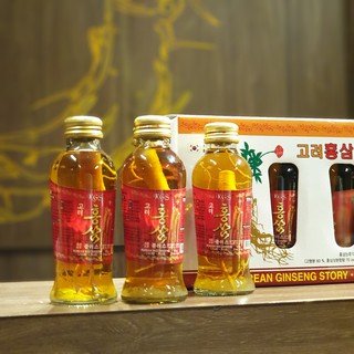 Nước Hồng Sâm có củ KGS Hàn Quốc ( 10 chai )