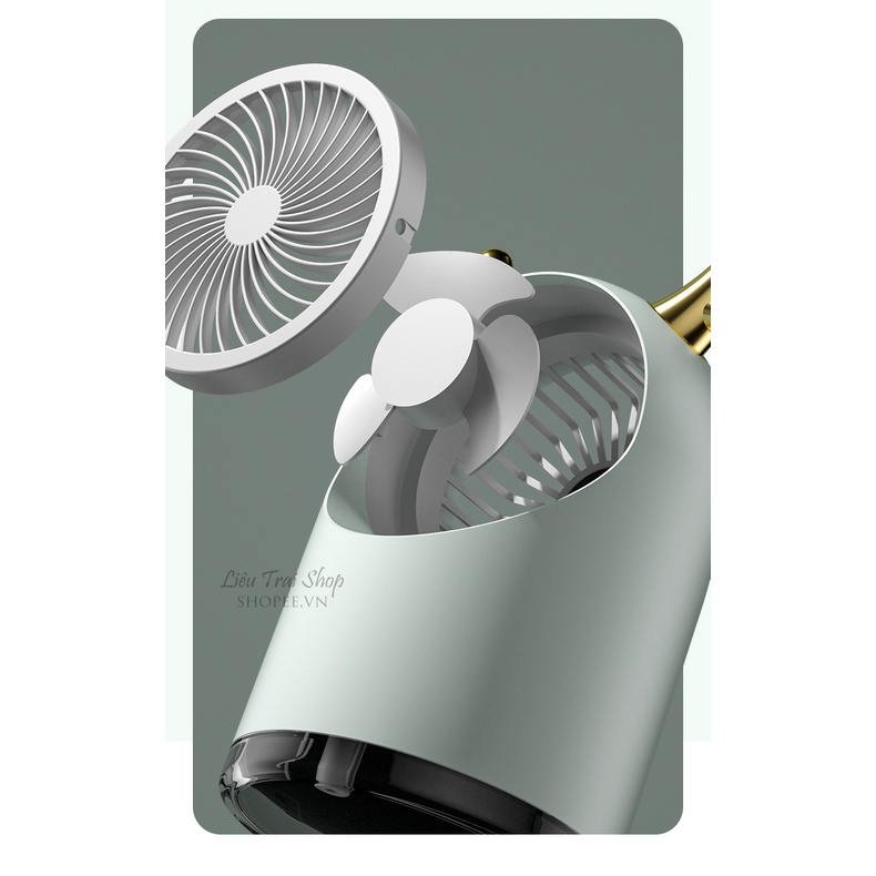 Quạt tích điện phun sương mini USB type C làm mát không khí