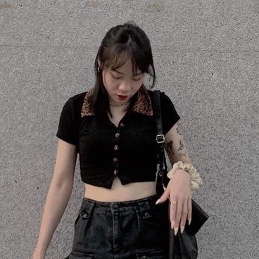 Áo Croptop Cổ Da Beo Cúc Bọc Chất Thun Thiết Kế Inwear - 𝑰𝒔𝒊𝒔 𝑪𝒓𝒐𝒑𝒕𝒐𝒑 | BigBuy360 - bigbuy360.vn