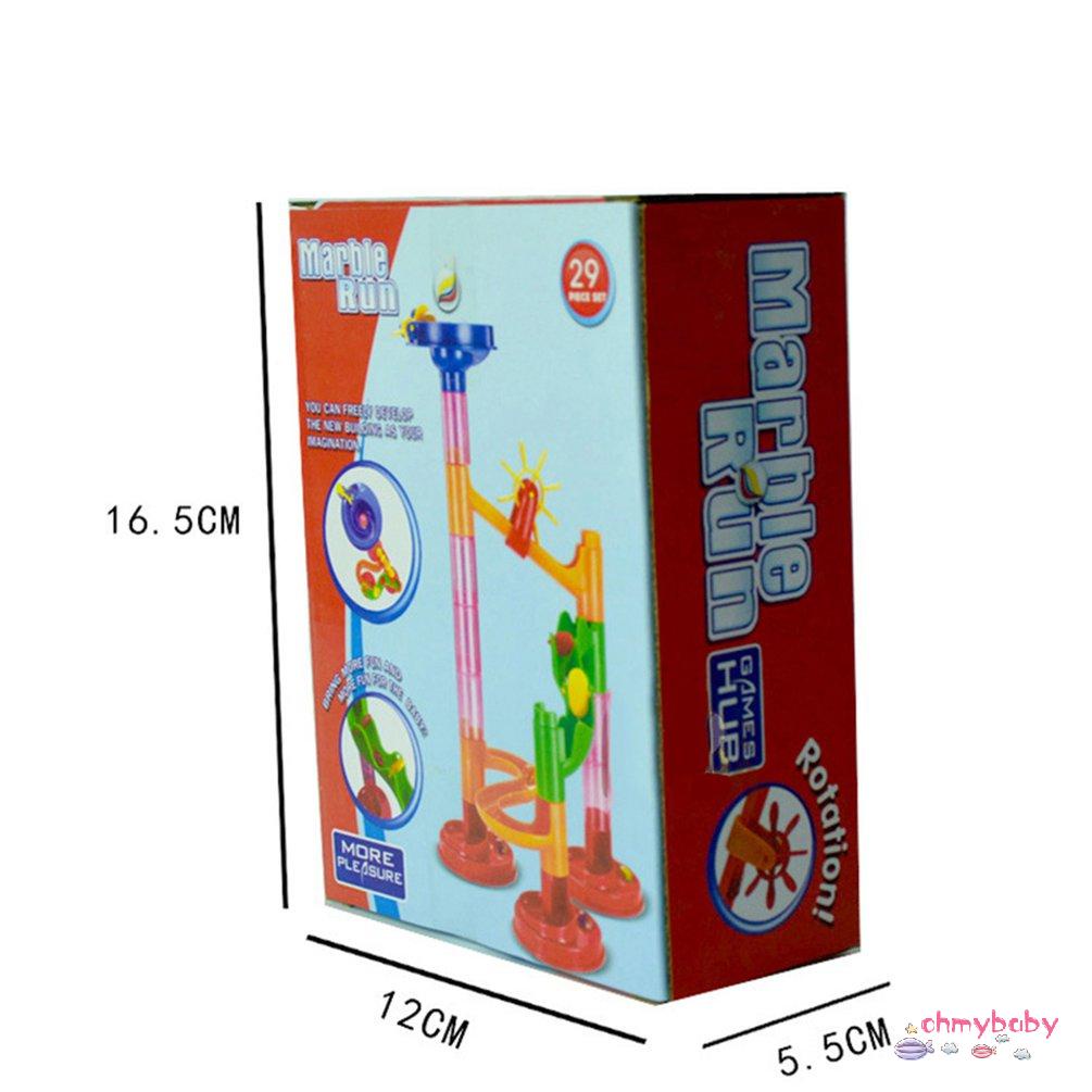 【OMB】 Marble Run Race Coaster Set Run Railway Toys Construction Building Blocks Set