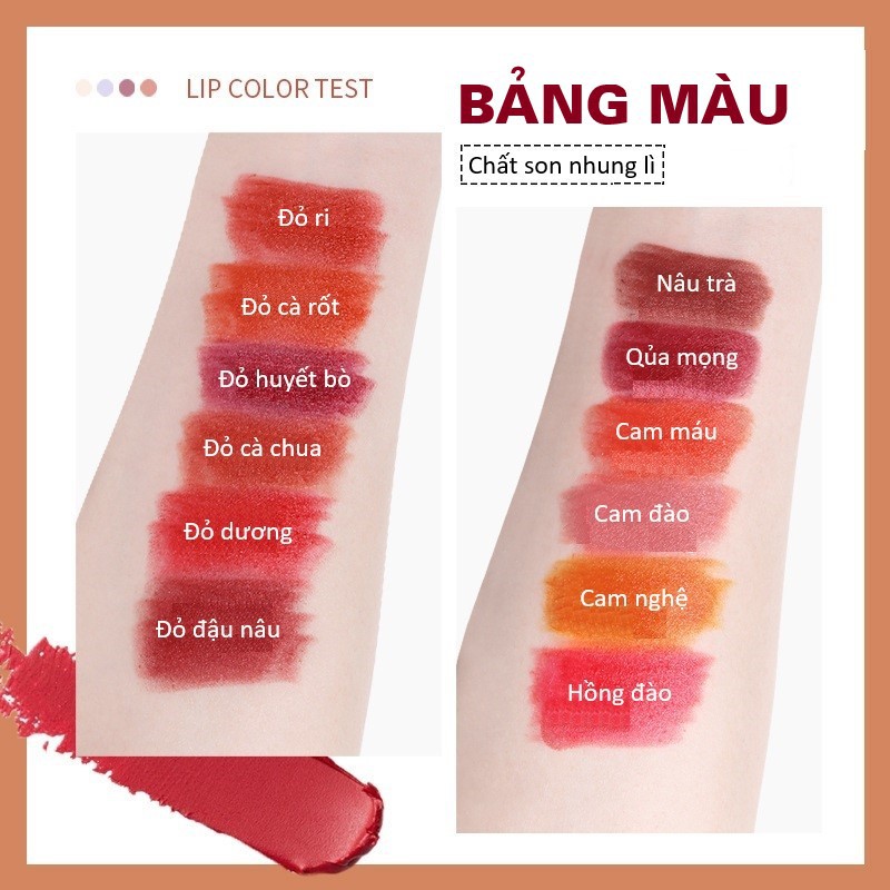 Son She Loves Dog and Cat Diary Matte Lipstick siêu lì hàng nội địa Trung | BigBuy360 - bigbuy360.vn