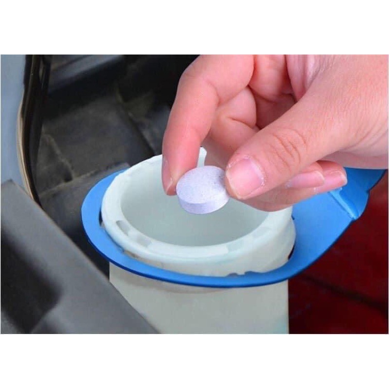 Viên sủi rửa kính xe ô tô, lau kính, chùi kính siêu sạch ô tô