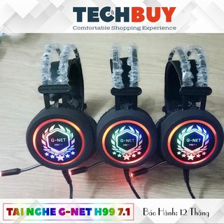 Tai nghe Gaming G-Net H99 Led nhiều màu I Head phone GNET H99 RGB LED I Gnet H99 7.1 Gaming Headset