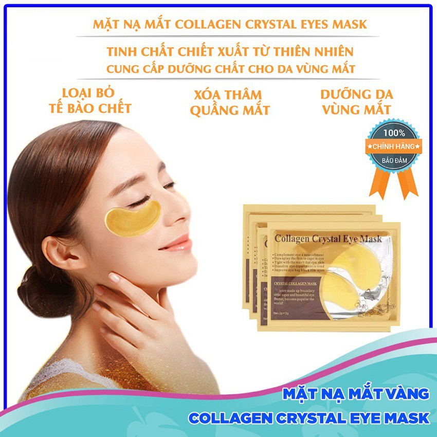 Mặt nạ mắt Crystal Collagen Gold dưỡng mắt chống bọng, chống thâm mắt | BigBuy360 - bigbuy360.vn