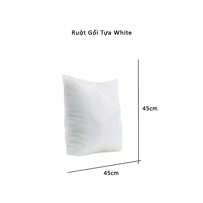 Ruột Gối Tựa Lưng Sofa White Kích Thước 40cm x 40cm Nhập Khẩu Từ Thái Lan