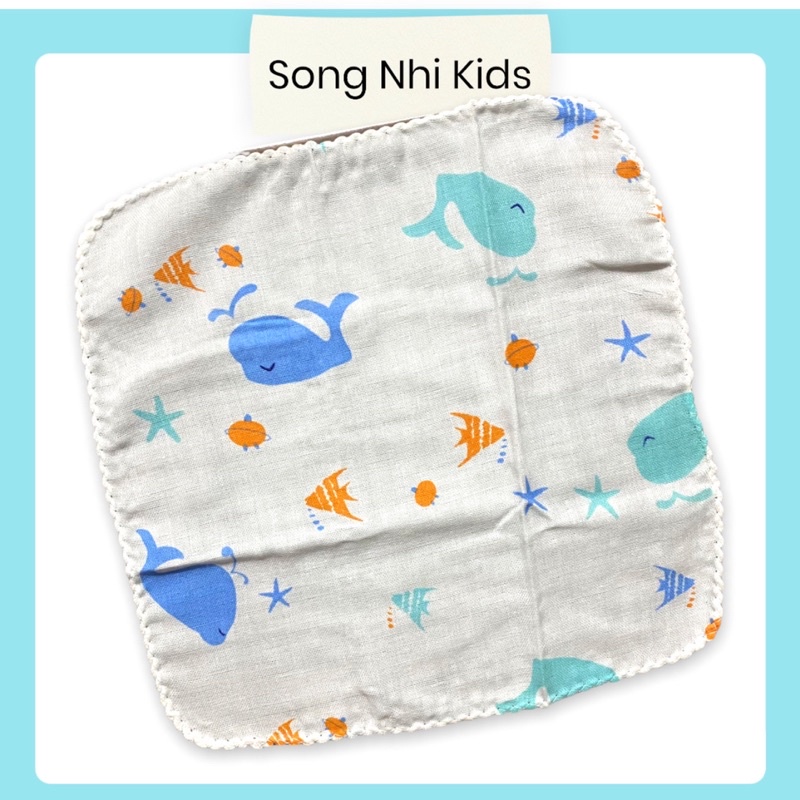 SET 10 KHĂN XÔ SỮA 2 LỚP XUẤT NHẬT CHO BÉ TRAI & BÉ GÁI