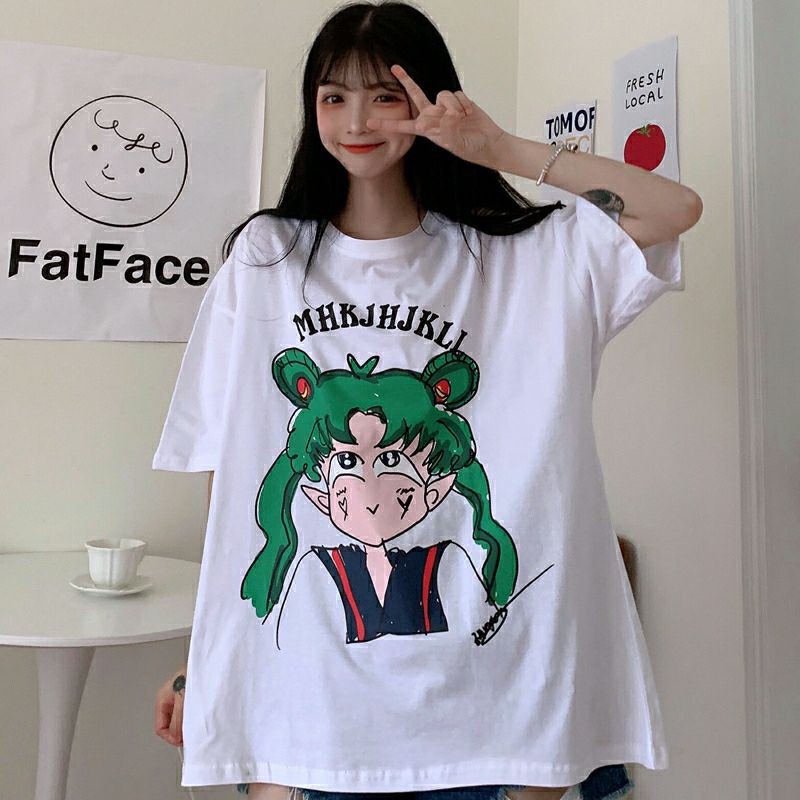 áo thun nữ form rộng unisex cute siêu dễ thương