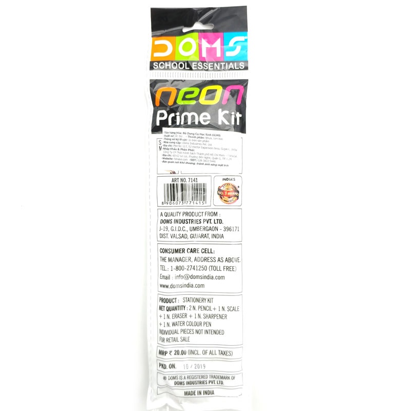 Bộ Dụng Cụ Học Sinh DOMS Neon Prime Kit 7141