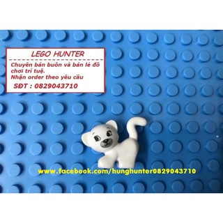 Minifigures Animal động vật : chú mèo con lông màu trắng