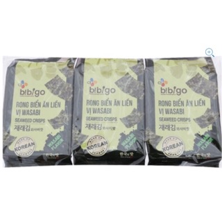 Rong biển ăn liền Bibigo vị Wasabi ( 3 gói 5gr)