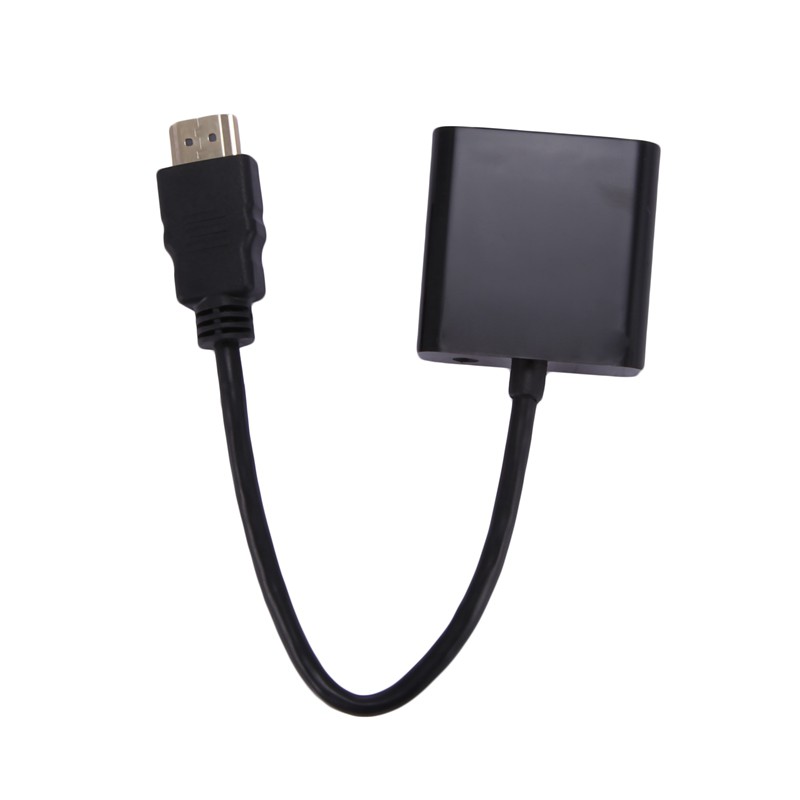 1080P Micro-HDMI/Mini HDMI/HDMI to VGA Converter Adapter With Audio Video Cable Black | BigBuy360 - bigbuy360.vn