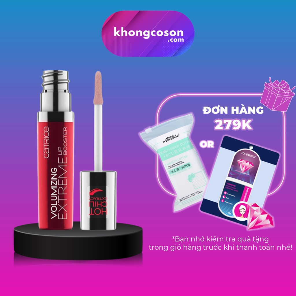 Son Dưỡng Bóng Catrice Tạo Khối Cho Môi Căng Mọng Volumizing Extreme Lip Booster - 010 Hot Plumper - Khongcoson