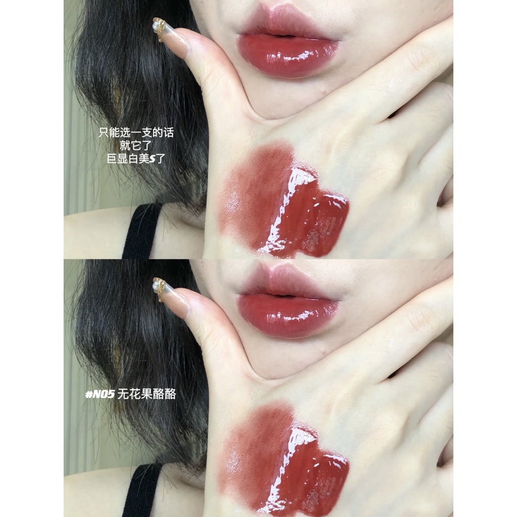 Son Bóng Judydoll Tráng Gương Đầu Cọ Silicon Trọng Lượng Nhẹ Màu Trà Nước Không Dính Cốc