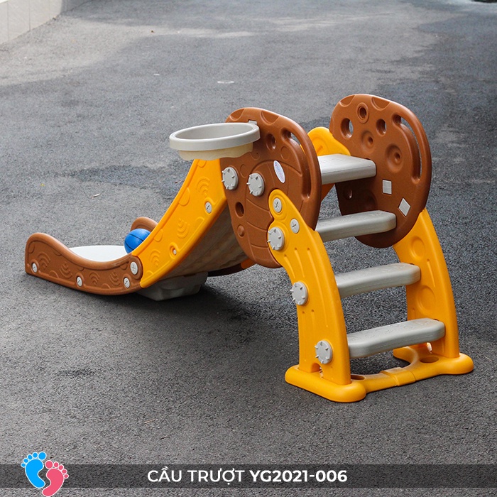 Đồ chơi cầu tuột trượt kèm bóng rổ BABY PLAZA YG2021-006