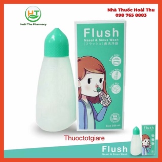 Bình rửa mũi Flush + 14 gói muối đi kèm [ Chính Hãng]